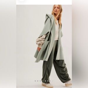 N W O T # Free People retail $98 . Sage green #cape , one size.